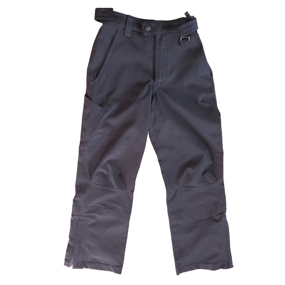 L.L. BEAN Waterproof Snowboard Ski Pants Kids Size 10 Reg Black Nylon